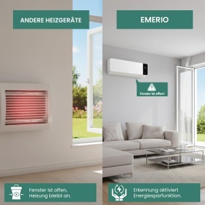 Ventilator de incalzire EMERIO FH-133172, 2000W, cu termostat si oscilatie - Img 4