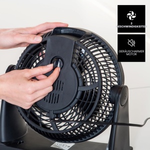 Ventilator de masa Taurus Ice Brise Mini FA6001, 25 cm, 23 W, Negru - Img 3