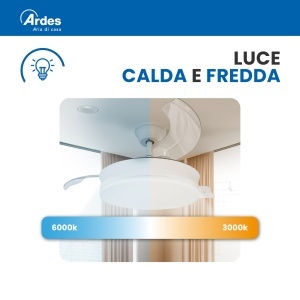 Ventilator de tavan ARDES AIRGLOW EVO AR5PL92, 92 cm, motor DC 59 W, LED reglabil - Img 3