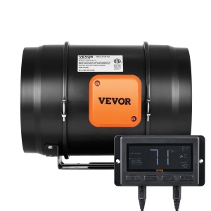 Ventilator inline VEVOR 807 CFM, motor EC silentios, reglaj umiditate si temperatura - Img 9