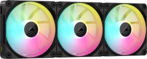 Ventilator PC Corsair iCUE LINK LX120 RGB, 120mm, Negru, 3 bucati