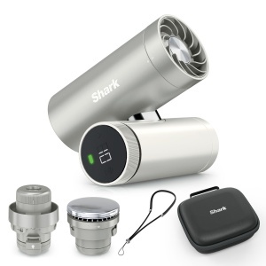 Ventilator portabil Shark ChillPill 3-in-1, 3 functii, culoare Cloud
