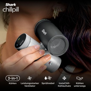 Ventilator portabil Shark ChillPill FA022EU, 3-in-1, negru, design compact - Img 2