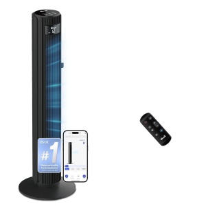 Ventilator torret Levoit Smart APP, 106 cm, 7,9 ms, negru