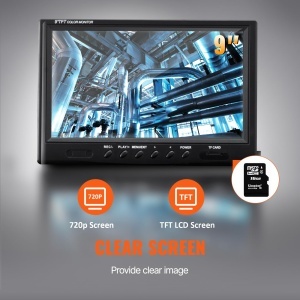 VEVOR 9 "Camera de inspectie 70m Camera de teava 1 Megapixel Camera de canalizare 720P Camera de boroscop 12V 4500mAh Baterie cu litiu 6 ore Camera de inspectie a tevilor IP68 pentru canalizare Sisteme de canalizare Drenuri - Img 3