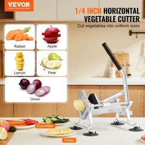Vevor Gemuseschneider AY440-2 Manual Lame din Otel Inoxidabil Taiere Uniforma 14 Inch - Img 2