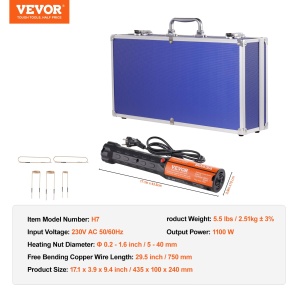 VEVOR Inductor H7 1KW Solutie flameless pentru indepartarea bolturilor si piulitelor - Img 7