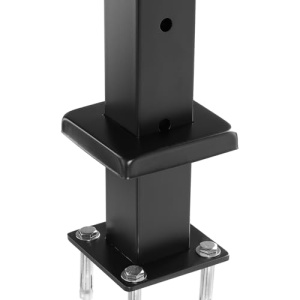 Vevor Set 4 Stalpi Balustrada SUS304 Negru 1067 mm Gauri Orizontale - Img 10