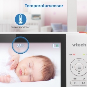 Video Baby Monitor VTech VM924-2 Ecran LCD 5 inch 2 camere Night Vision 300m Raza - Img 8