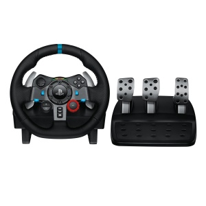 Volan de gaming Logitech G29, Force Feedback, 900 rotire, piele, pentru PS5, PS4, PC