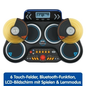 VTech Kidi DJ Drums Set Tobite Electronice cu Lumini si Bluetooth pentru Copii 6-12 Ani - Img 2