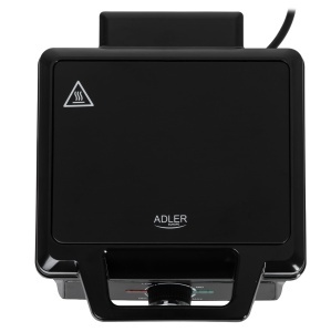 Waffle Maker ADLER AD 3088 2000W, Antiaderent, Negru - Img 4