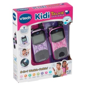 Walkie-Talkie pentru copii Vtech KidiTalkie Explorer, roz, cu lanterna - Img 6