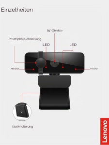 Webcam Lenovo 310 FHD Negru - Img 6