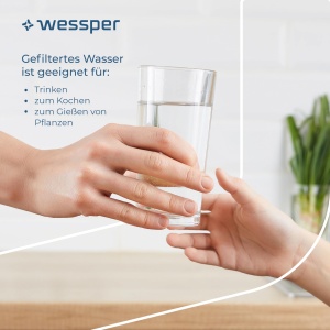 Wessper 3D Slim AquaClassic 27L Filtru Apa Compatibil Brita Classic Albastru - Img 4
