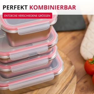 Westmark Lunchbox 23672270 1000 ml Argintiu Sigilata si Rezistenta la Temperaturi Extreme - Img 10