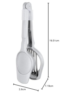 Westmark Multi-Purpose Cutter, Design retro, Cleste de taiere, Aluminiu/Otel inoxidabil, Lungime: 19,5 cm, Champion, Gri, 5170RT61 - Img 11