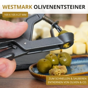 Westmark Olivenentsteiner Olivus Black Edition dispozitiv pentru scoaterea samburilor culoare antracit - Img 2