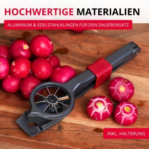 Westmark Radish Cutter Decoretto Black Edition - Decorati ridichi si lamai - Decorati bufet si salate - Antracit - Img 6