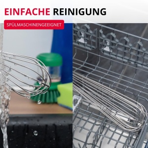 Westmark Ruhrbesen Pro Schneebesen din otel inoxidabil 48 cm argintiu - Img 9