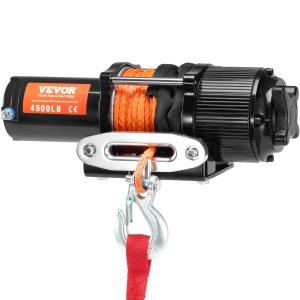 Winch Electric VEVOR P4000-1D, Capacitate 2041 kg, Motor 12V DC, IP55 - Img 9