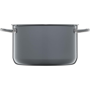 WMF Fusiontec Essential Cratita mare, 24 cm, capac din sticla, inductie oala de carne, 6.4l, ceramica high-tech, rezistenta la zgarieturi, neacoperita, gri, Fabricata in Germania - Img 3