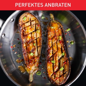 Wok Tefal Virtuoso E49219 28 cm otel inoxidabil compatibil inductie utilizare cuptor pana la 250degC - Img 3