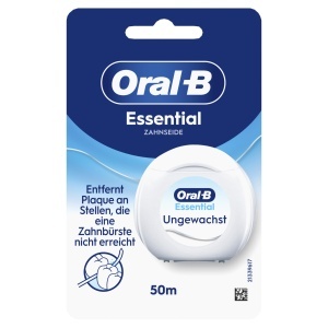 Zahar de dinti Oral-B Essential Floss 50m, ungewachst, textura rezistenta