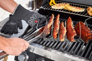 Zanga pentru Gratar ROSLE Premium din Inox 1810, Ergonomica, 44.2 cm - Img 3