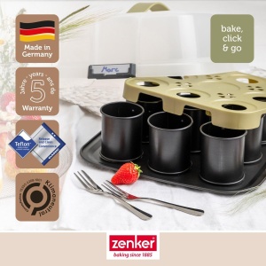 Zenker Bake Click Go Tava pentru Torturi cu Hauba Antiaderenta 29x29x7cm - Img 2
