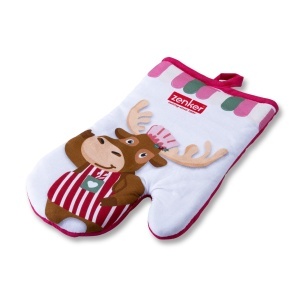 Zenker Manusa de Bucatarie Christmas Candy Shop Design Festiv Elch Bumbac 100 Hitzebestenta