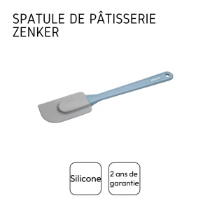Zenker Teigschaber Patisserie 265 cm Silicon Eisblau-Gri - Img 4