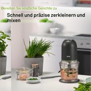 Zerkleinerer Braun MultiPractic 3 CH3011BK, 500W, 4 cutite inox, negru - Img 3