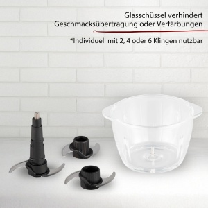 Zerkleinerer electric Cloer 6829, 400 W, 1200 ml, inox - Img 6
