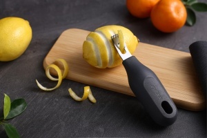 Zester 2 in 1 Zyliss cu maner din grau, inox, pentru lamaie si lime - Img 5