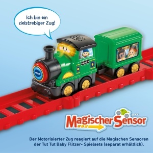 Zug motorizat VTech Tut Tut Baby Flitzer pentru copii 1-5 ani - Img 2