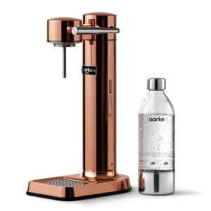 Aarke Carbonator 3 Aparat de Apa Carbogazoasa din Otel Inoxidabil Cupru 1L PET BPA-Free