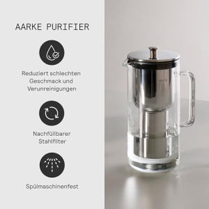Aarke Purifier Cana Filtru Apa 12L Sticla si Otel Inoxidabil - Img 4