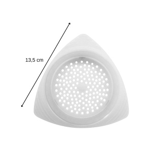 Abtropfsieb Fackelmann pentru conserve, plastic alb, 13.5 x 3.5 cm - Img 3