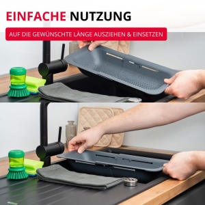 Abtropfsieb pentru Spulbecken Westmark, 36-49 cm, BPA-free, Negru - Img 6