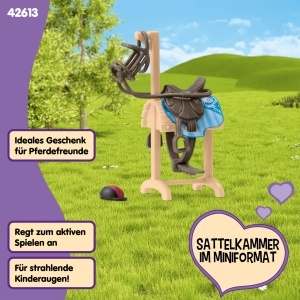 Accesorii pentru cai Schleich Horse Club 42613 6 piese, detalii realiste - Img 5
