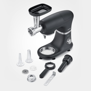 Accesoriu pentru masina de tocat carne SEVERIN, durabil, usor de curatat, potrivit pentru procesoarele de bucatarie SEVERIN: KM 3896, 3897, 3898 Negru, aluminiu, plastic, ZB 5591 - Img 8