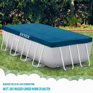 Acoperitoare piscina dreptunghiulara Intex 389x184 cm, din vinyl, cu gauri de drenaj - Img 5