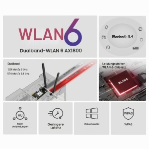 Adapter PCIe MERCUSYS MA70XE Wi-Fi 6, 1201 Mbits, Bluetooth 5.4 - Img 3