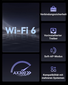 Adaptoare WiFi Tenda W311MI, AX300, 286Mbps, Nano - Img 2