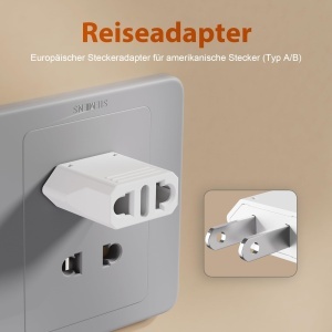Adaptor de calatorie GRIFEMA GD604, 4 buc, 250V, 6A, design compact - Img 3