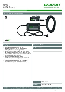 Adaptor de retea HiKOKI ET36A, 36V, 2000W, pentru utilizare continua - Img 2