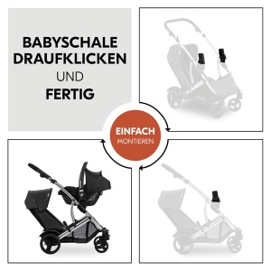 Adaptor hauck pentru carucior Duett 2 si Duett 4, compatibil cu diverse scaune auto, Negru - Img 5