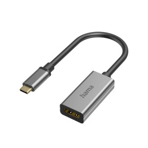 Adaptor HDMI Hama USB-C, 8K 60Hz, Aluminiu, 15 cm