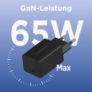 Adaptor Lenovo GaN Nano 65W USB-C, incarcare rapida, cablu 1,8m - Img 5